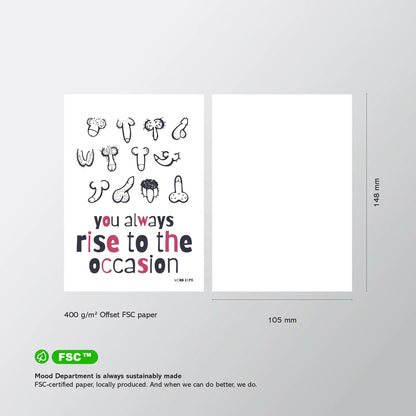 Postcard – You always rise to the occasion - Musgo Bazar