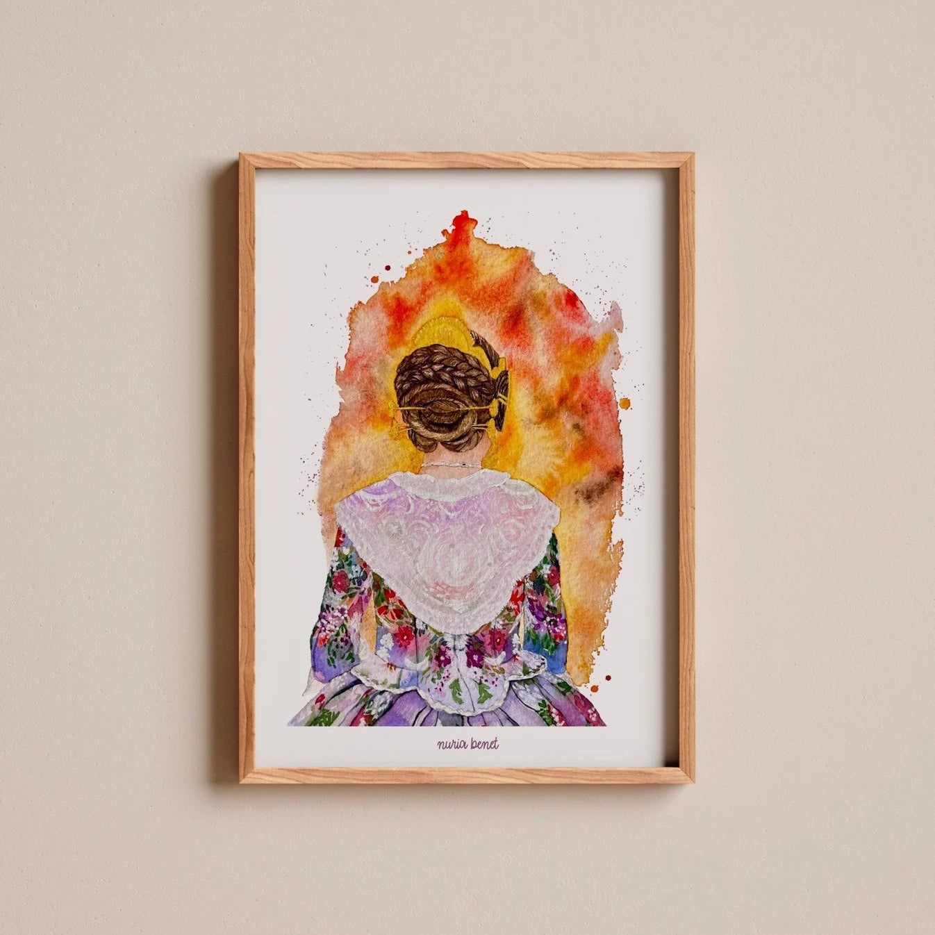 Print Nuria - Fallera - Musgo Bazar