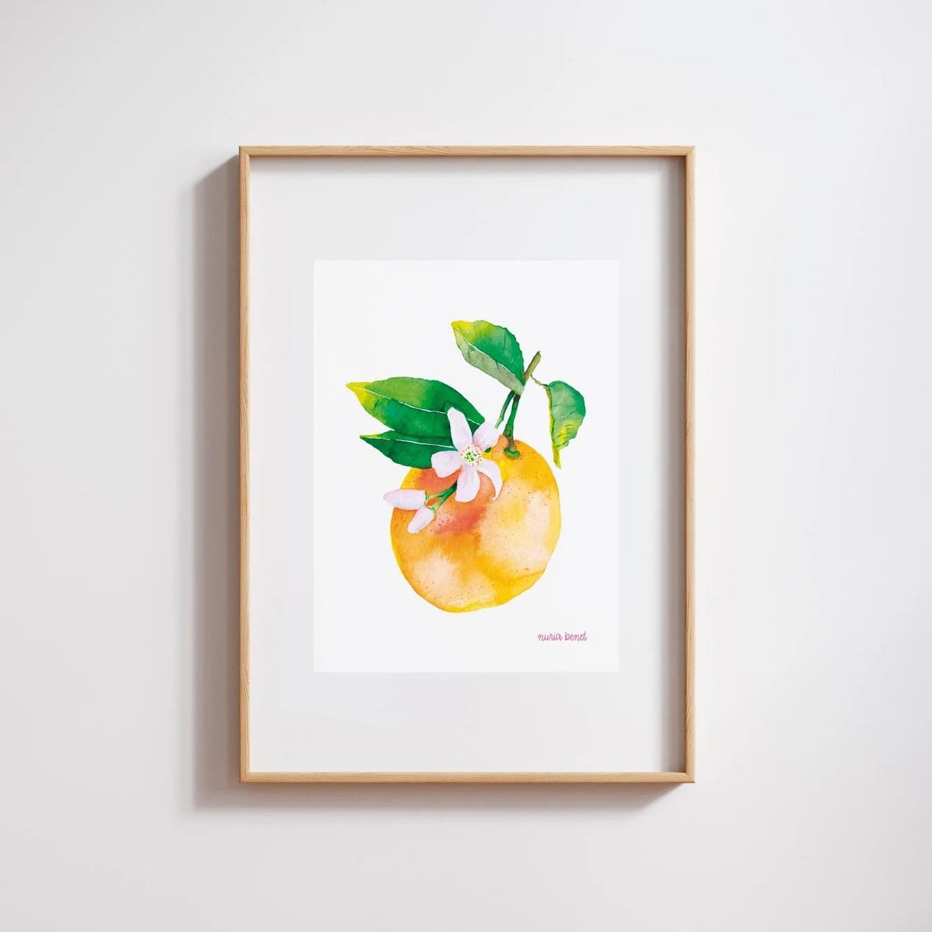 Print Nuria - Naranja - Musgo Bazar