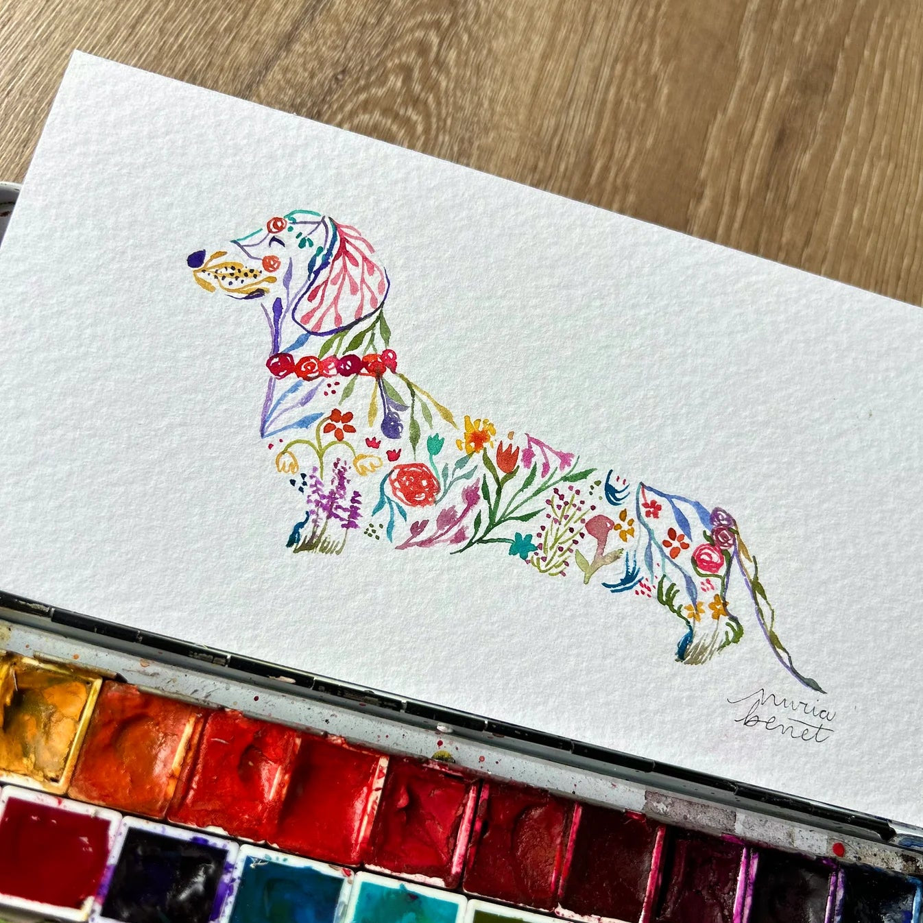 Print Nuria - Perro - Musgo Bazar