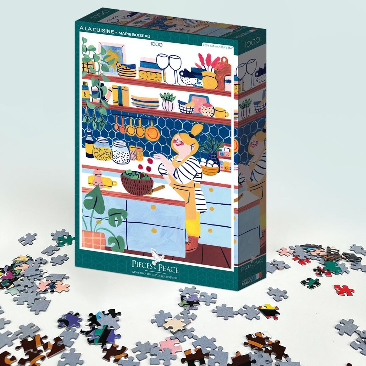 Puzzle - Al la cuisine - Marie Boiseau - 1000 pieces - Musgo Bazar