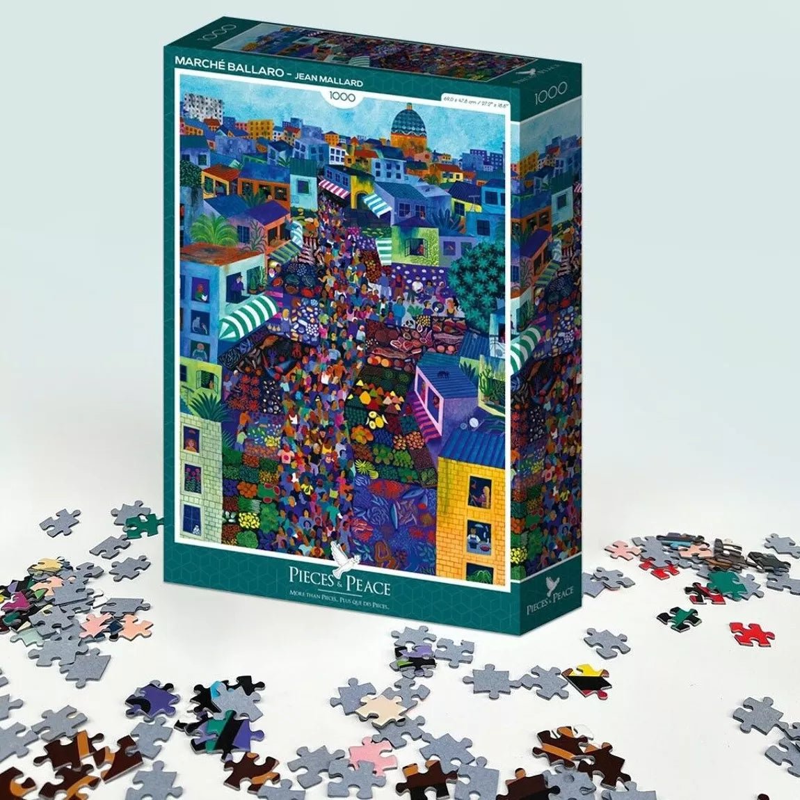 Puzzle - Ballaro Market - Jean Mallard - 1000 Pieces - Musgo Bazar