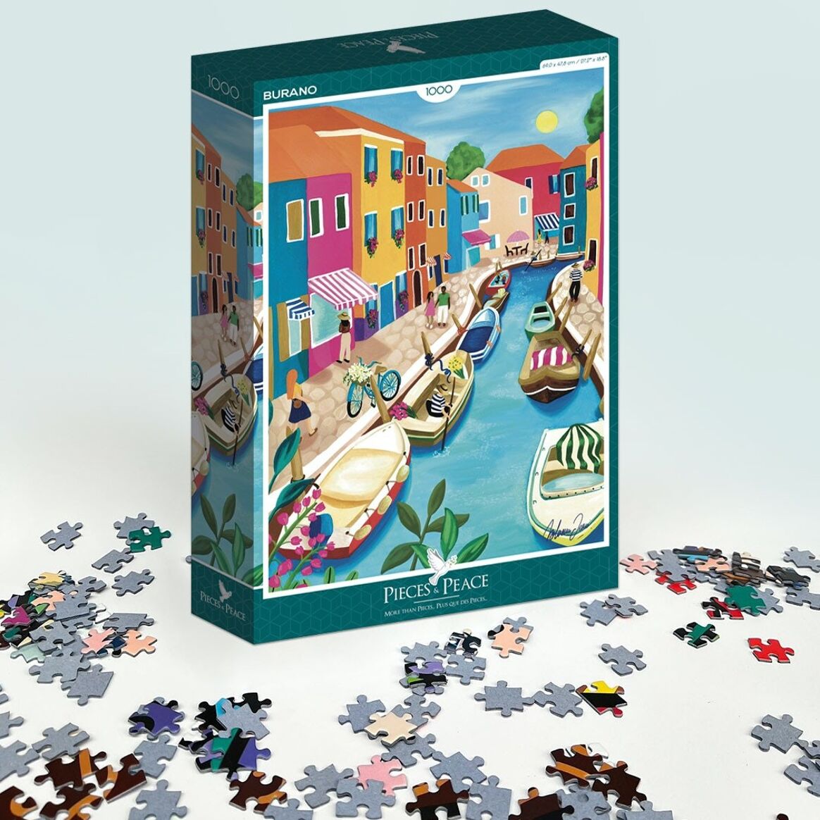 Puzzle - Burano - Nolwenn Studio - 1000 pieces - Musgo Bazar
