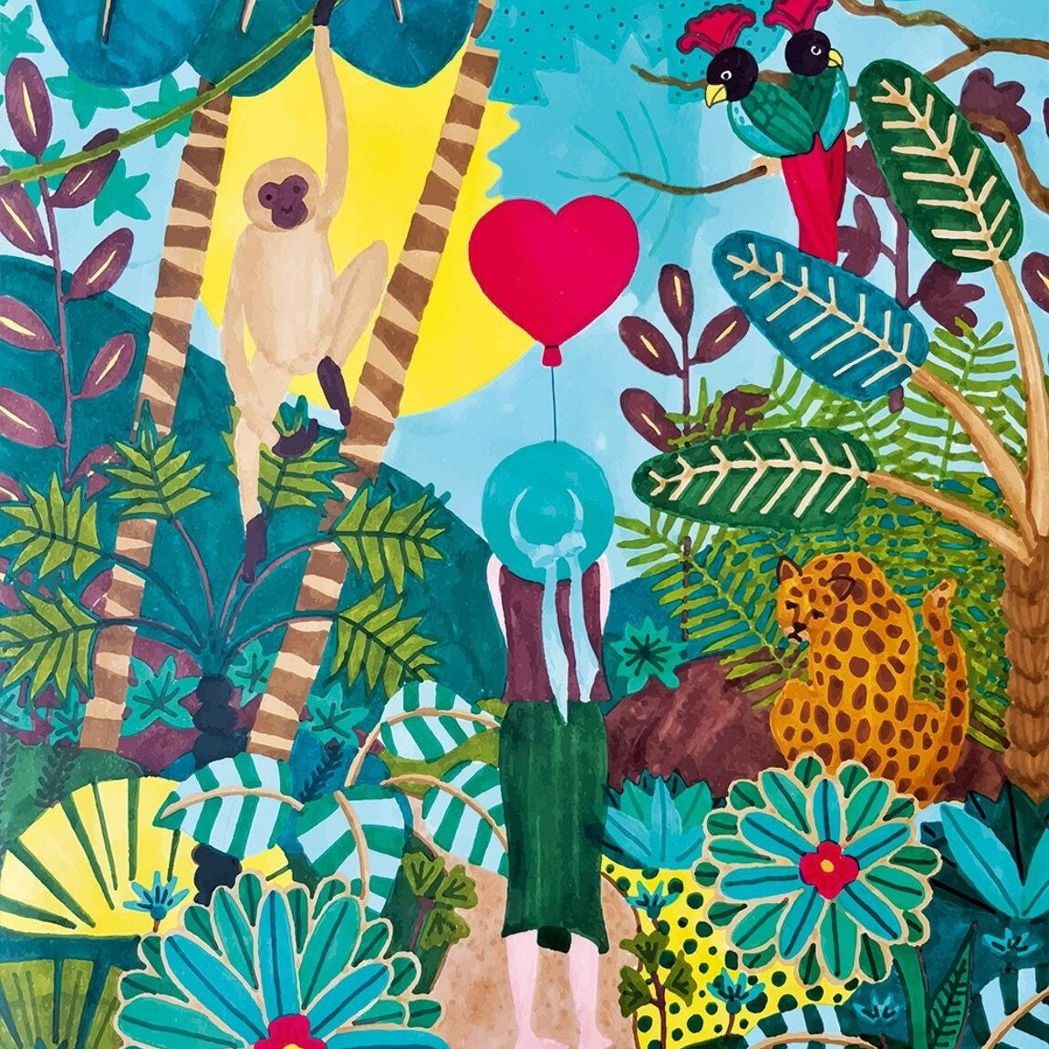 Puzzle - Jungle Heart - 1000 pieces - Musgo Bazar