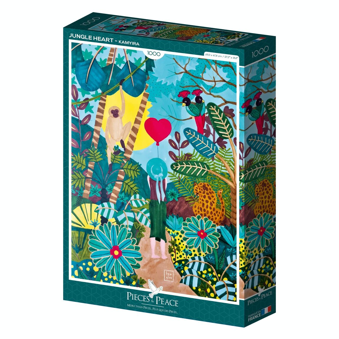 Puzzle - Jungle Heart - 1000 pieces - Musgo Bazar