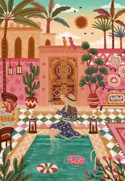 Puzzle - Morocco Escape - Nidhi Kachhadiya - 1000 pieces - Musgo Bazar