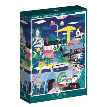 Puzzle - Nantes by Night - Dans Les Dents - 1000 pieces - Musgo Bazar