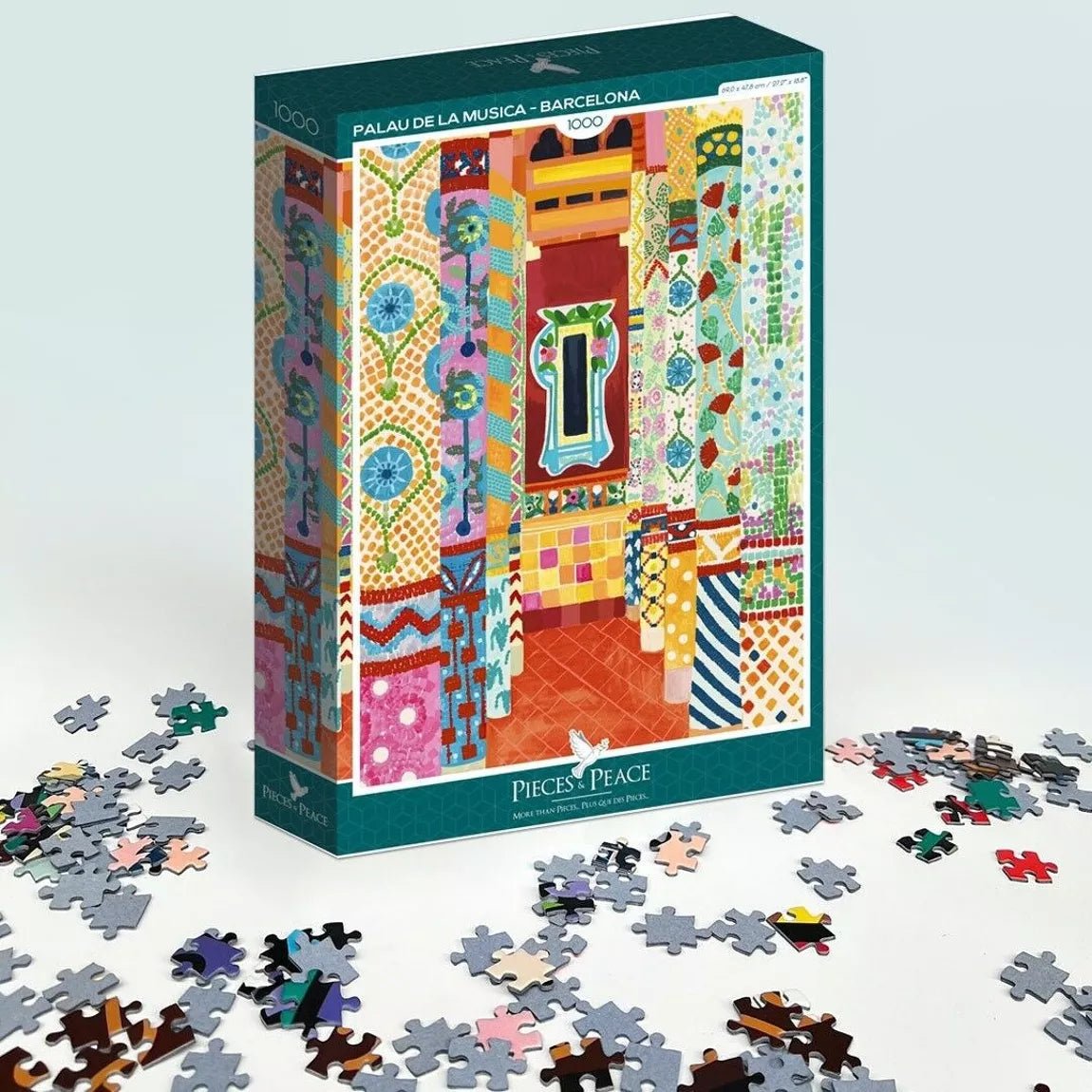 Puzzle - Palau de la Musica - Hebe Studio - 1000 Pieces - Musgo Bazar