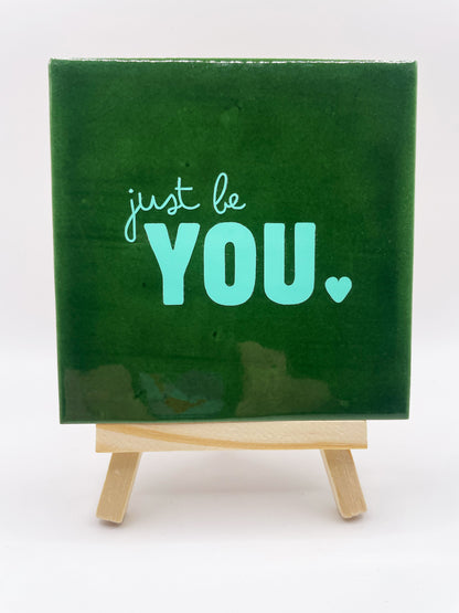 Quote Tile 'Just Be You' - Musgo Bazar
