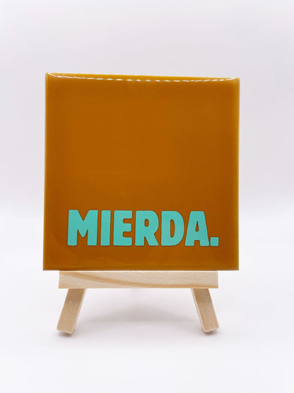 Quote Tile 'Mierda' - Musgo Bazar