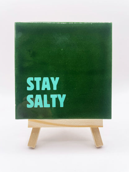 Quote Tile 'Stay Salty' - Musgo Bazar