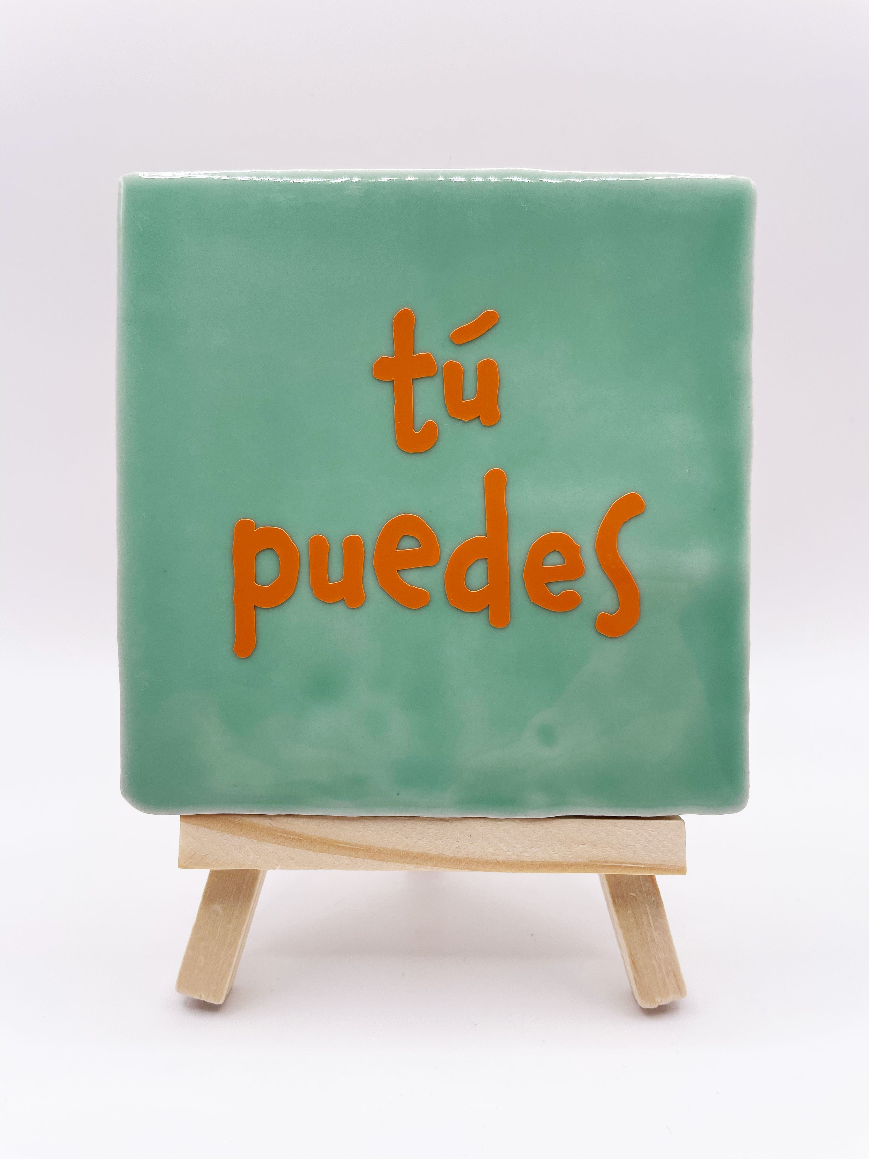 Quote Tile 'Tu Puedes' - Musgo Bazar