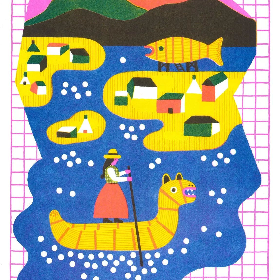 Riso Art Print - Carole Barraud - Nowhere in Pery - Musgo Bazar