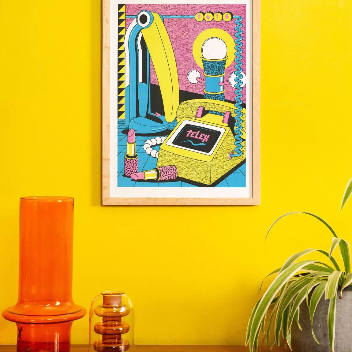 Riso Art Print - Freek City - 3615 Telex - Musgo Bazar