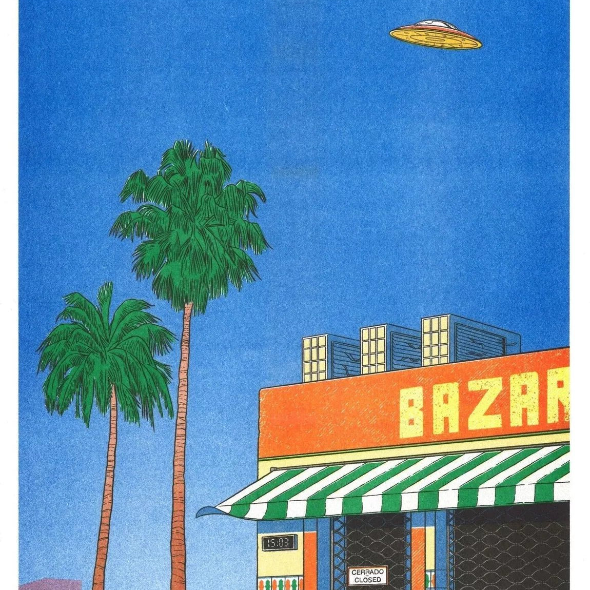 Riso Art Print - Simon Bailly - L´Espagne a 15h - Musgo Bazar