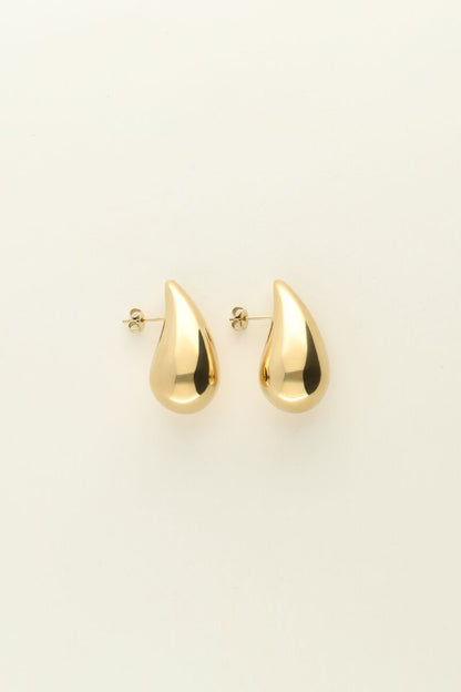 Small Drop Earrings – Stainless Steel - Musgo Bazar