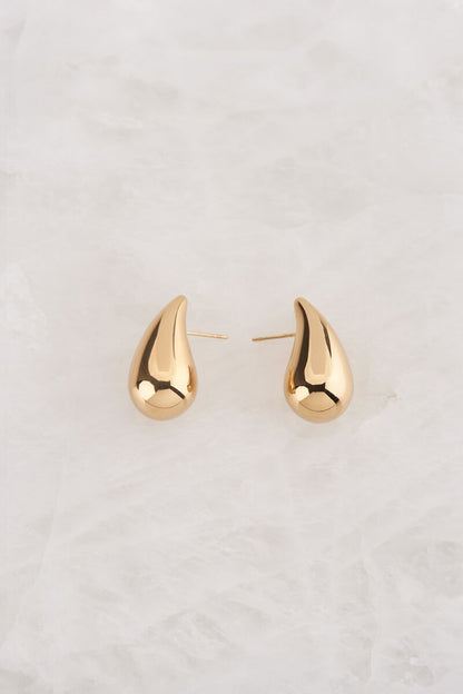 Small Drop Earrings – Stainless Steel - Musgo Bazar