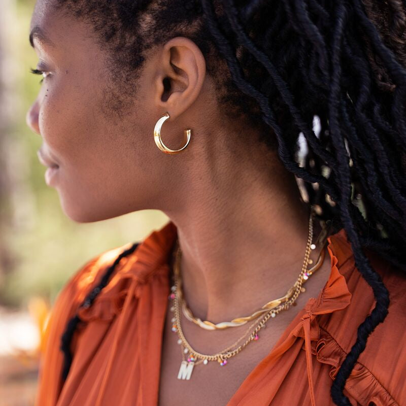 Small Hoop Earrings – Stainless Steel - Musgo Bazar