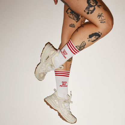 SOCKS Mothersocker - Cute but psycho - Red - Musgo Bazar