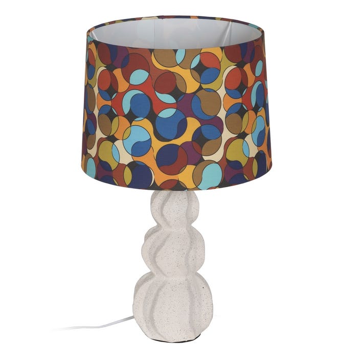 TABLE LAMP WHITE RAINBOW - Musgo Bazar