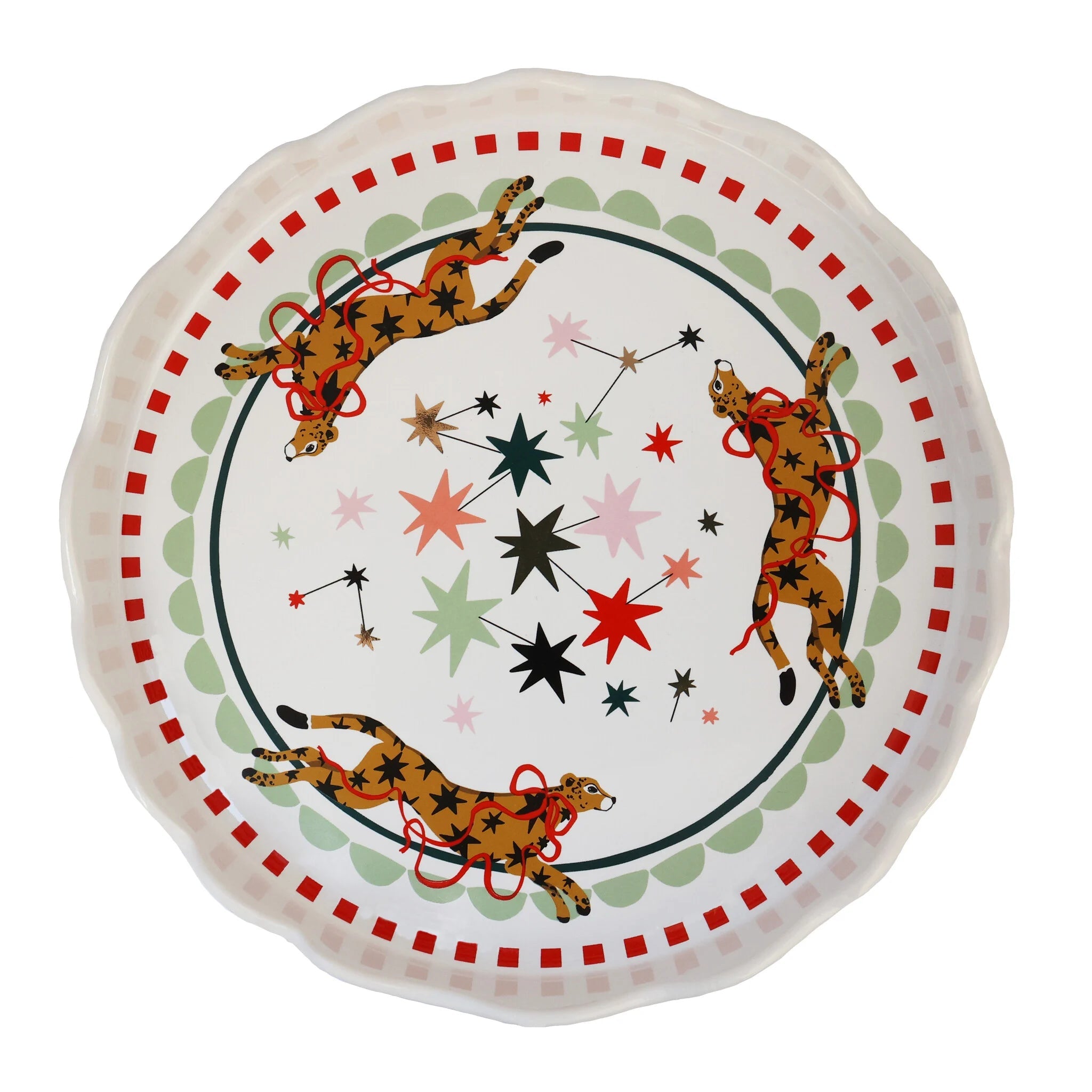 Tableware ATLITW - Small Cake Stand Leopards and Stars - Musgo Bazar