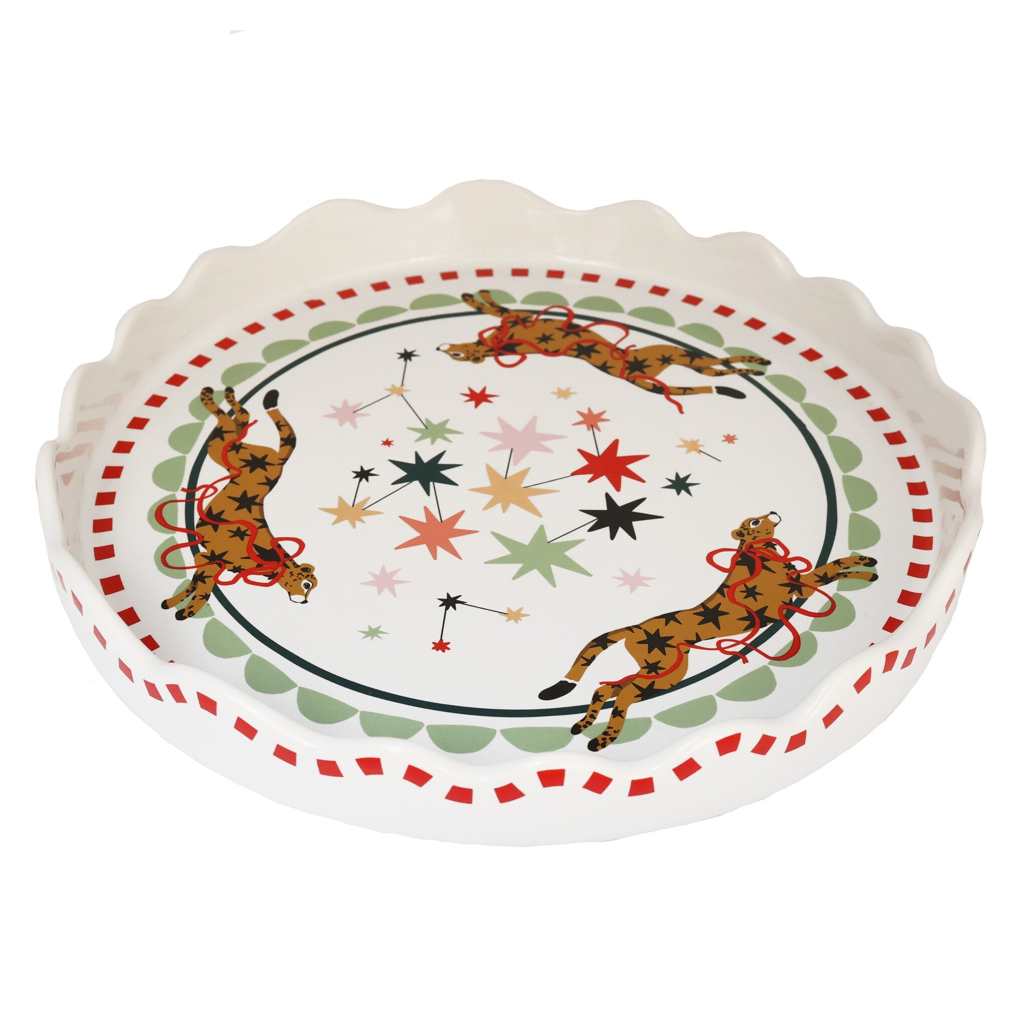 Tableware ATLITW - Small Cake Stand Leopards and Stars - Musgo Bazar