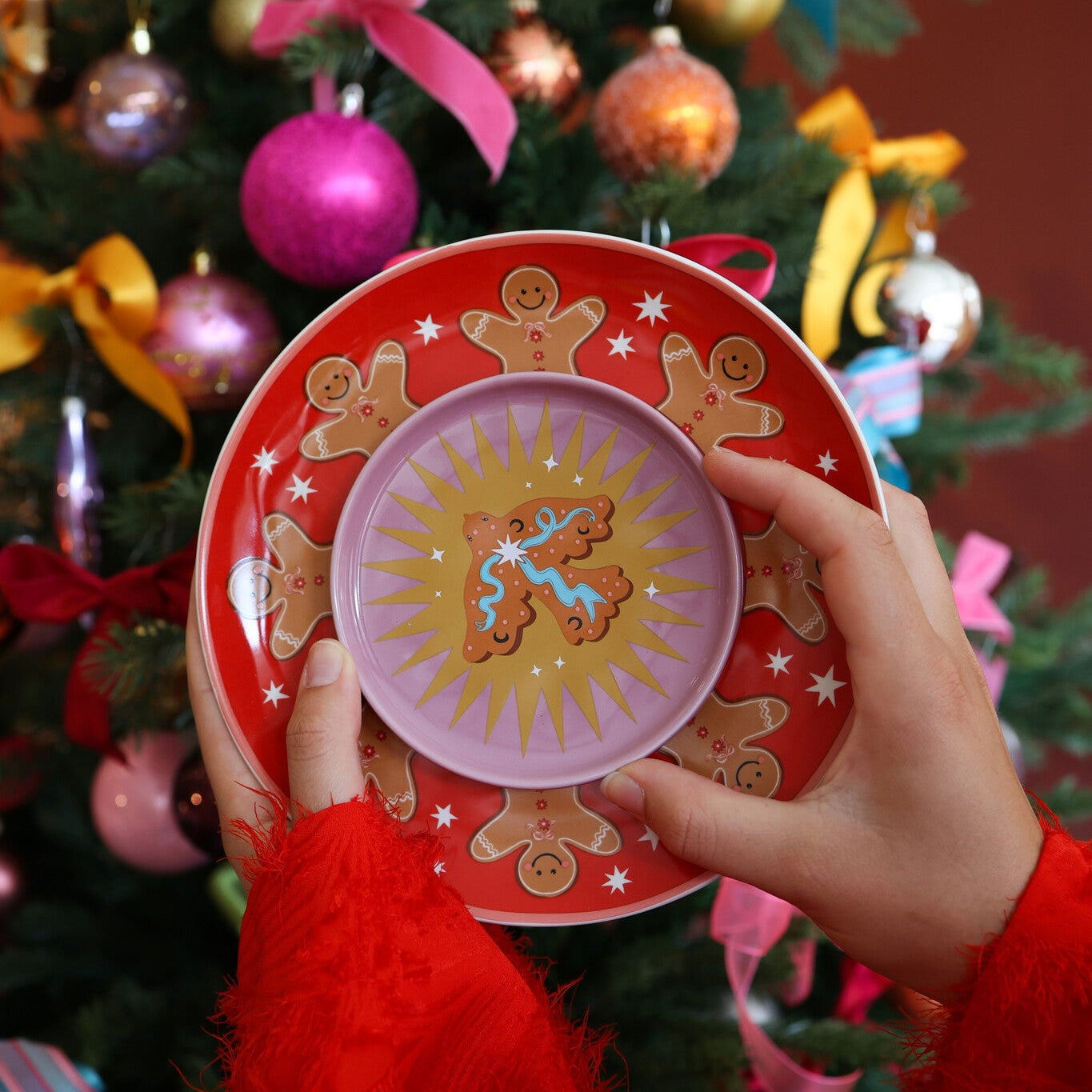 Tableware ATLITW - Small Plate Bird and Stars - Musgo Bazar