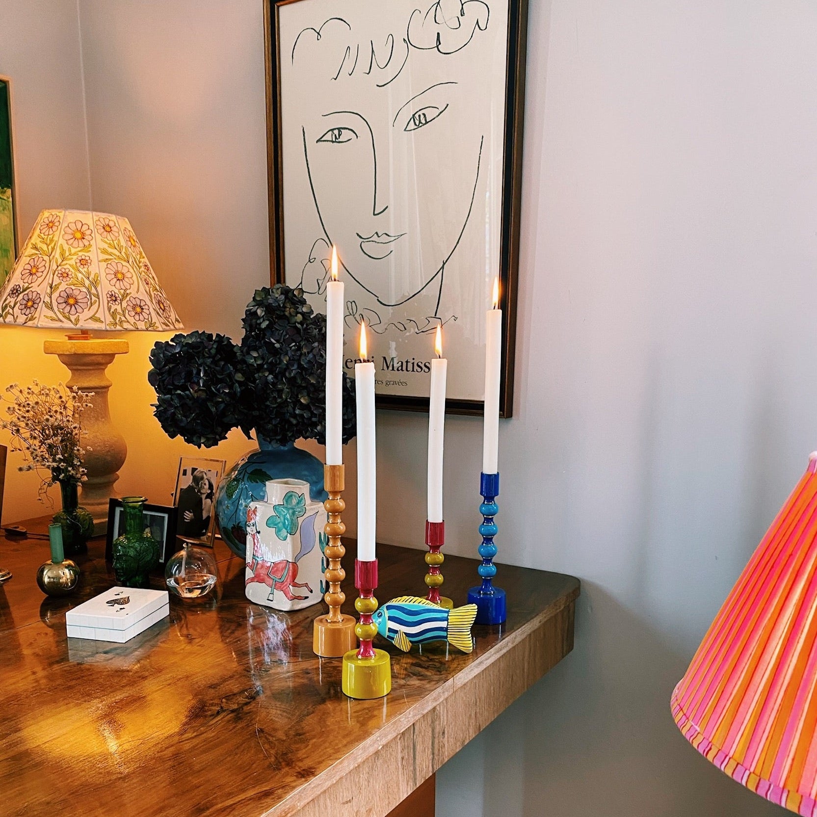 Tangerine Richie Large Candle Holder - Musgo Bazar