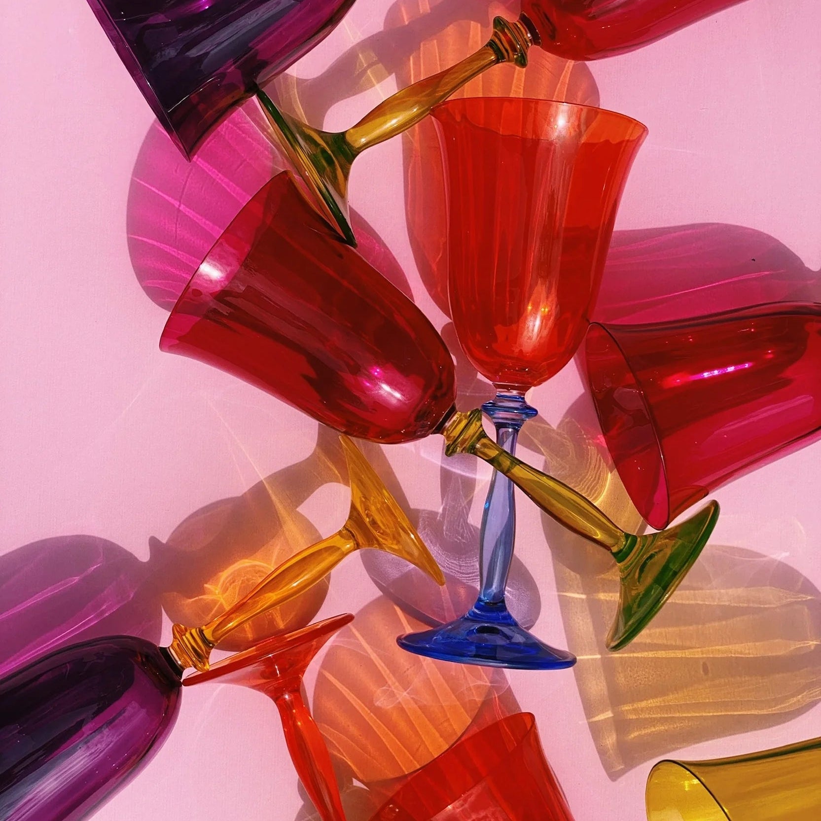 Wine Glass Poppy Optic - Musgo Bazar